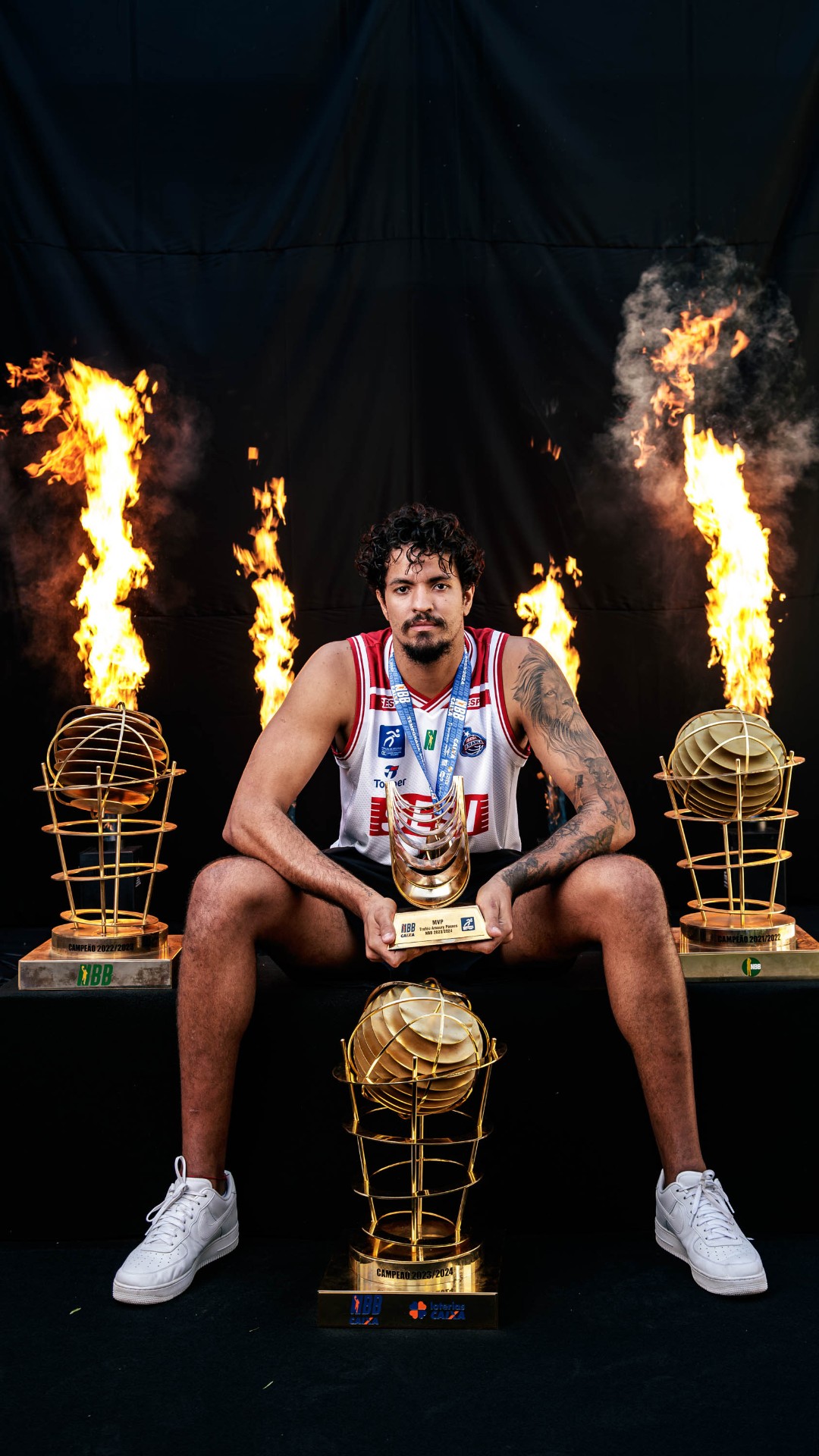 Retrato esportivo de atleta